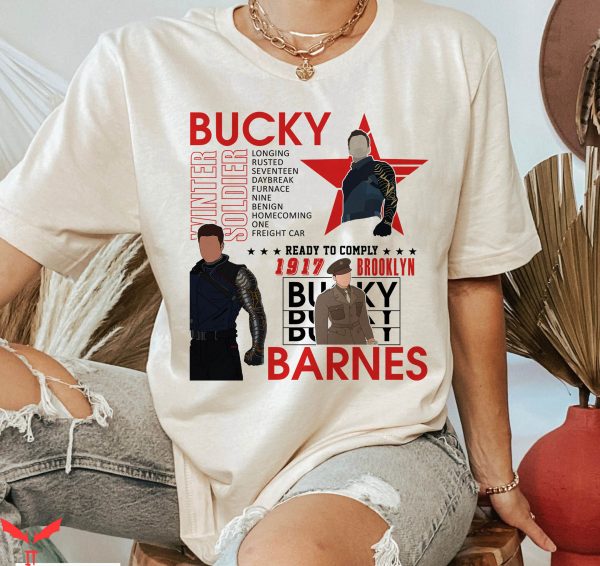 Bucky T-Shirt Bucky Barnes Captain America Winter Soldier