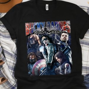 Bucky T-Shirt Marvel Bucky Barnes Portrait Winter Soldier