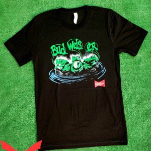 Budweiser Frog T-Shirt Frogs 90s Vintage Beer Tee Shirt