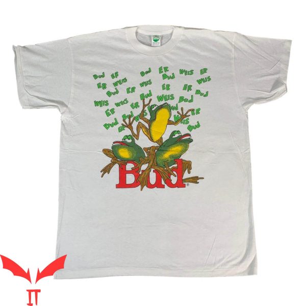Budweiser Frog T-Shirt King Of Beer Frogs 90s Vintage