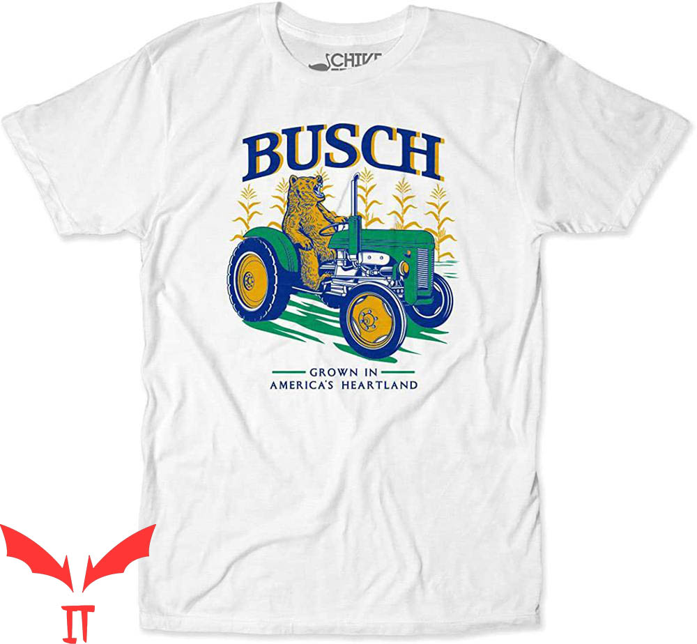 Busch Light Apple T-Shirt Busch America Heartland Corn Beer