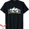 Busch Light Apple T-Shirt Busch Beer Mountains Logo Tee