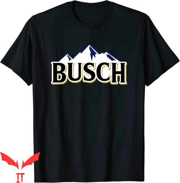 Busch Light Apple T-Shirt Busch Beer Mountains Logo Tee