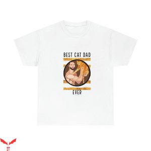 Cat Dad T-Shirt Best Cat Dad Ever Trendy Meme Funny Tee