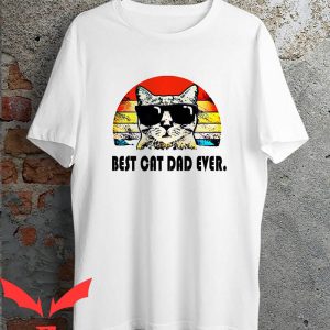 Cat Dad T-Shirt Best Cat Dad Fathers Day Pet Lovers Funny