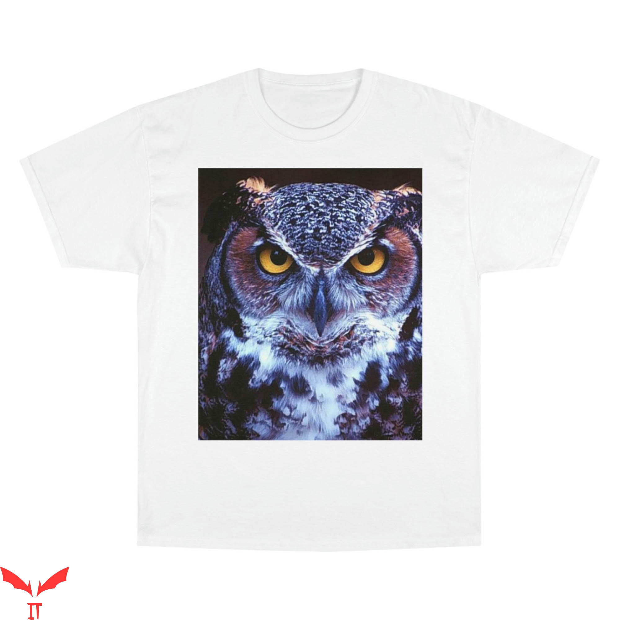 Champion Vintage T-Shirt Art Owl Cool Style Tee Shirt