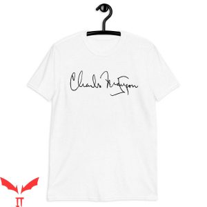Charles Manson T-Shirt Charles Manson Autograph Signature