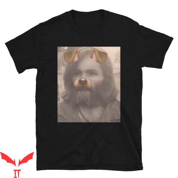 Charles Manson T-Shirt Charles Manson With Snap Chat Filter