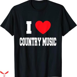 Country Music T-Shirt I Love Country Music Trendy Vintage