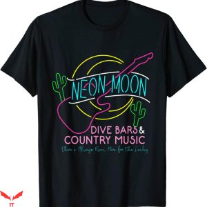 Country Music T-Shirt Moon Western Cactus Dive Bars