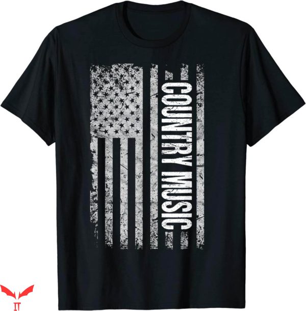 Country Music T-Shirt Proud American Flag Deep South Trendy