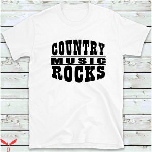 Country Music T-Shirt Rocks Bass Player Guitar Cowboy