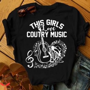 Country Music T-Shirt This Girl Loves Country Music Rock