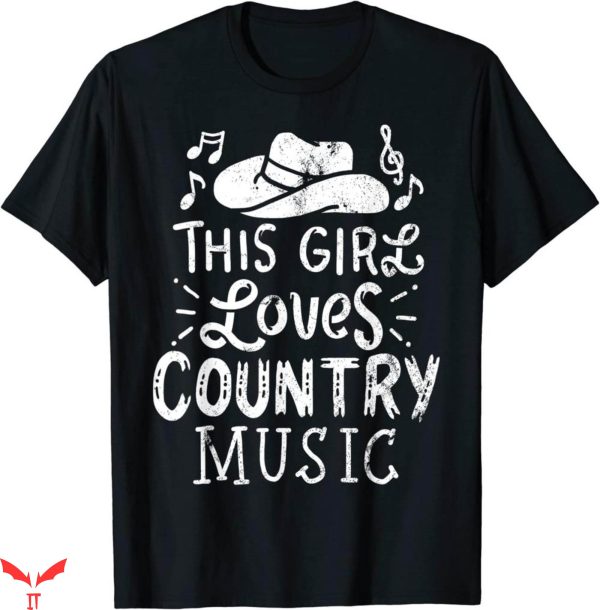 Country Music T-Shirt Western Hat Musician Trendy Vintage