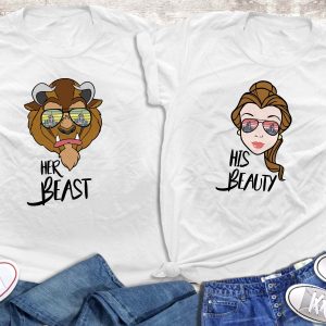 Couple Disney T-Shirt Beauty And The Beast Disneyland Shirt
