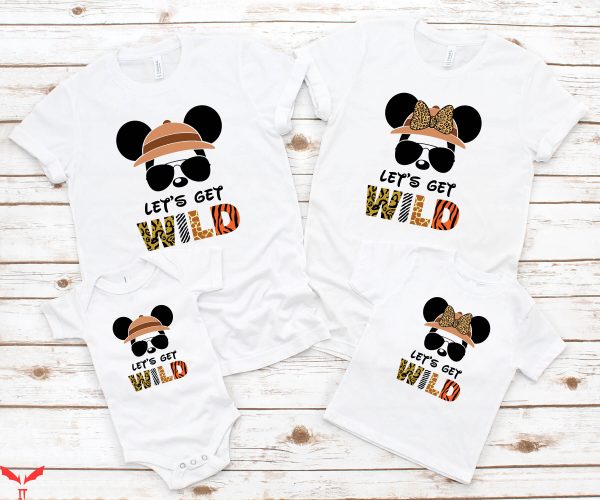 Couple Disney T-Shirt Let’s Get Wild Safari Zoo Kingdom