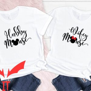Couple Disney T-Shirt Matching Hubby Mouse Wifey Mouse