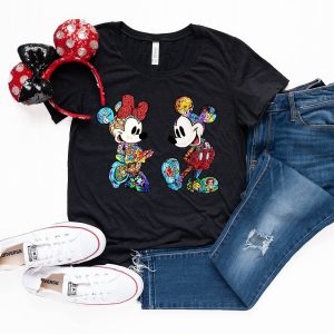 Couple Disney T-Shirt Mickey And Minnie Castle Vacation Cute