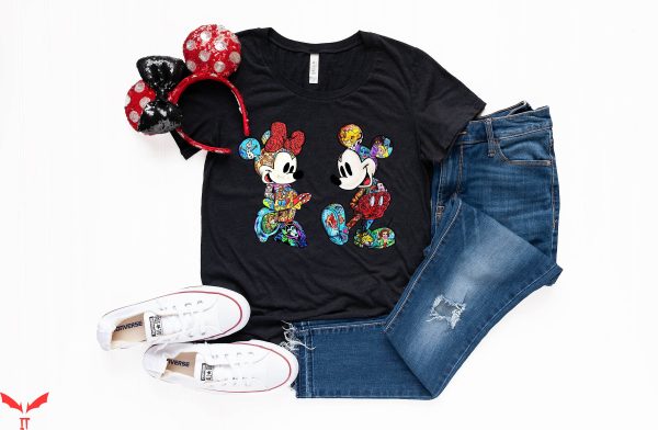Couple Disney T-Shirt Mickey And Minnie Castle Vacation Cute