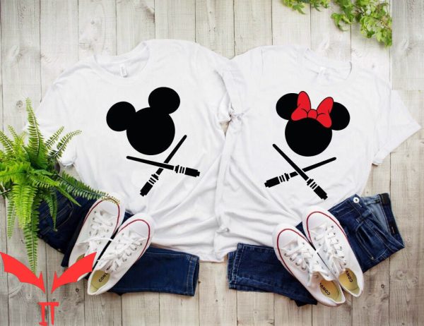 Couple Disney T-Shirt Star Wars Minnie And Mickey Matching