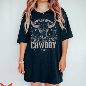 Cowboy Take Me Away T-Shirt Cowgirl Cow Skull Western