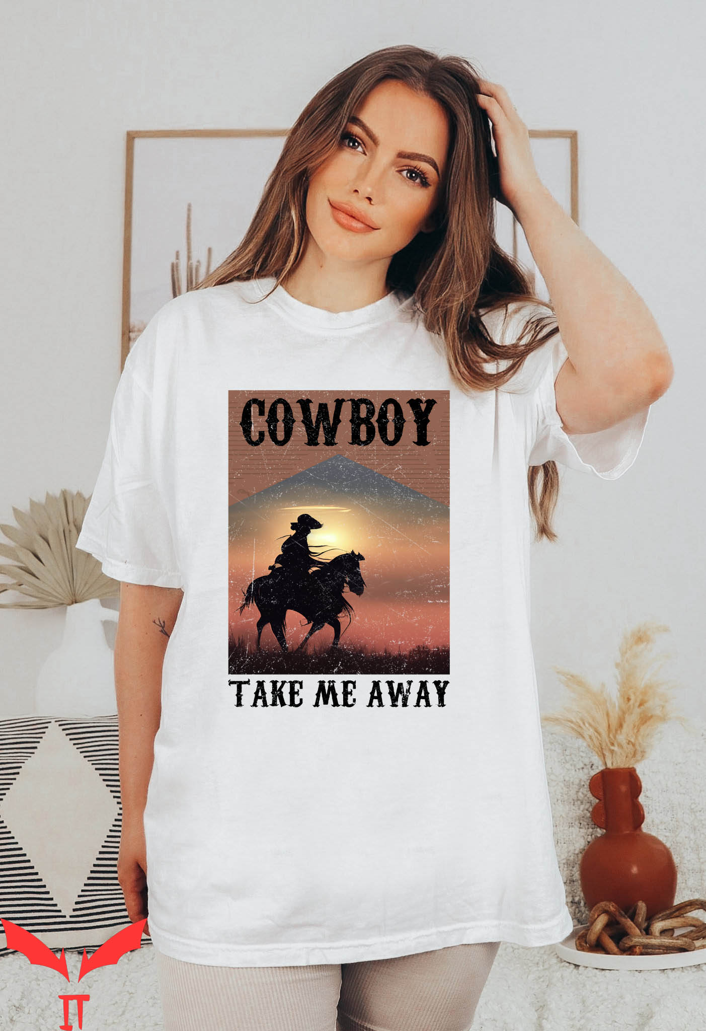 Cowboy Take Me Away T-Shirt Western Cowgirl Vintage Shirt
