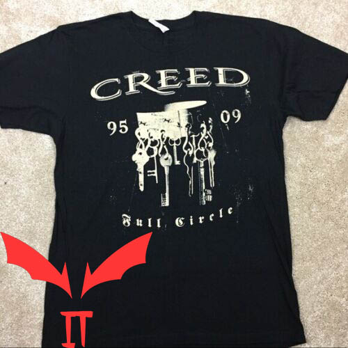 Creed Band T-Shirt 95 09 Full Circle With Many Keys Tee