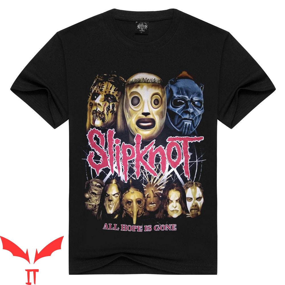 Cute Slipknot T-Shirt Metallica Band Concert Skeleton