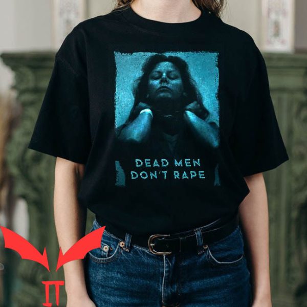 Dead Men Don’t Rape T-Shirt Scary Killer Blue Graphic Tee