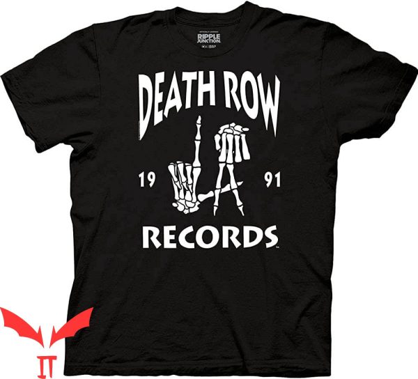Death Row Records T-Shirt La Skeleton Hand Tee Shirt