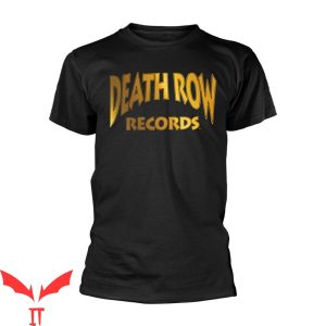 Death Row Records T-Shirt Logo Gold Trendy Rap Cool Style