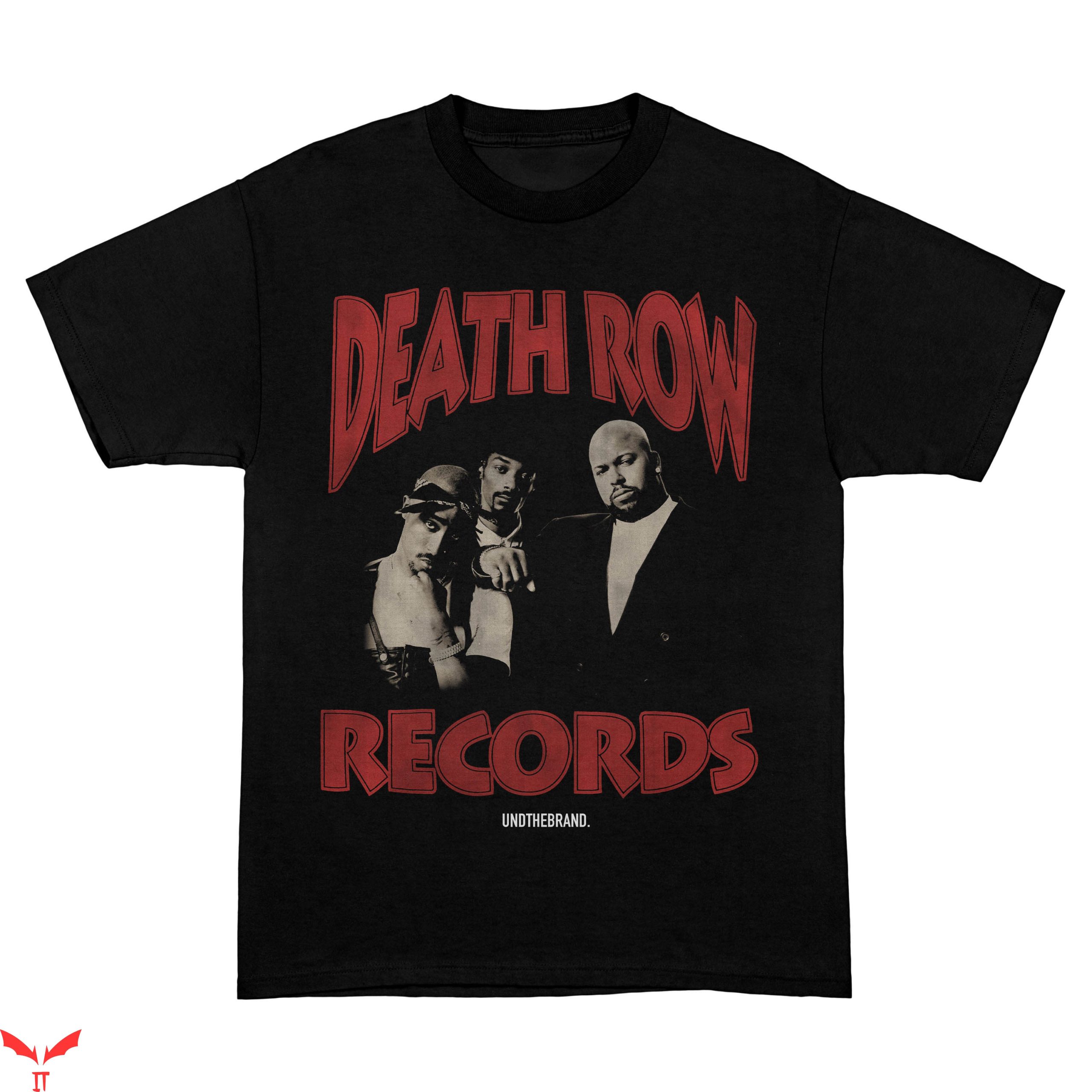 Death Row Records T-Shirt Rap 2pac Snoop Dogg Y2K Tee