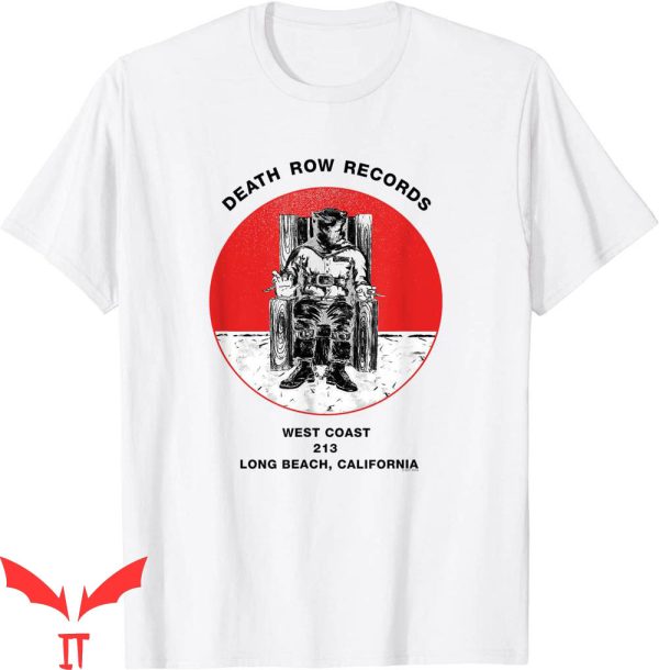 Death Row Records T-Shirt Red Circle Electric Chair Tee