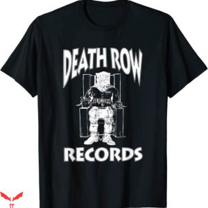 Death Row Records T-Shirt White Logo Rap Hip Hop Music