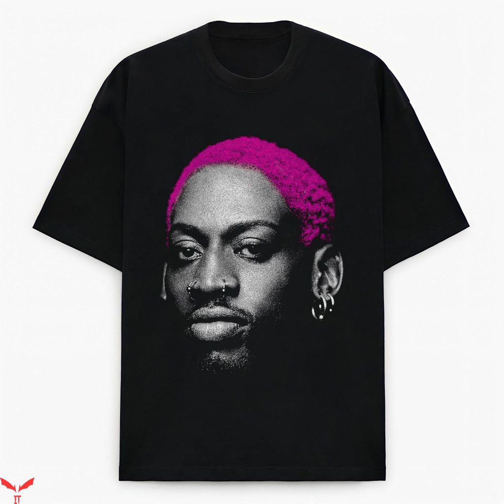 Dennis Rodman T-Shirt Dennis Rodman Face NBA Retro 90s