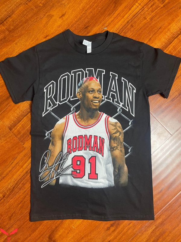 Dennis Rodman Vintage T-Shirt Chicago Bulls Basketball Shirt