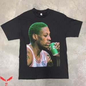 Dennis Rodman Vintage T-Shirt Deadstock Green 90s Rap Style