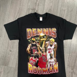Dennis Rodman Vintage T-Shirt Inspired Rap Tee Shirt