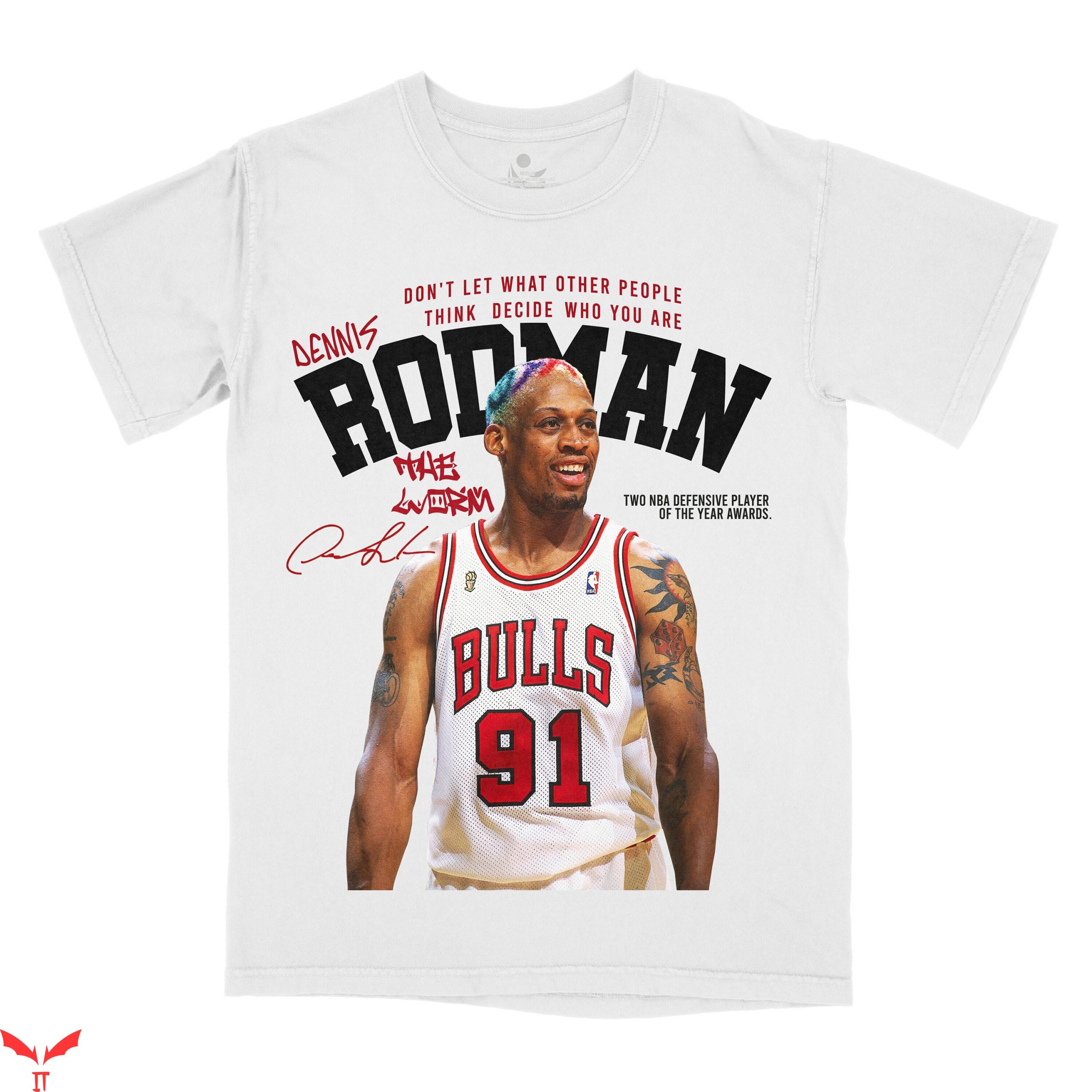 Dennis Rodman Vintage T-Shirt The Worm Cool Basketball