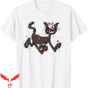 Dirty White T-Shirt My Dirty Black Cat Cat Lovers Tee Shirt