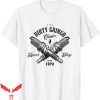 Dirty White T-Shirt The Dirty Gringo Crossed Spark Plugs