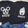 Disney Couple T-Shirt Disney Besties Sweet And Salty Shirt