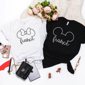 Disney Couple T-Shirt Fiance Mickey And Minnie Couple