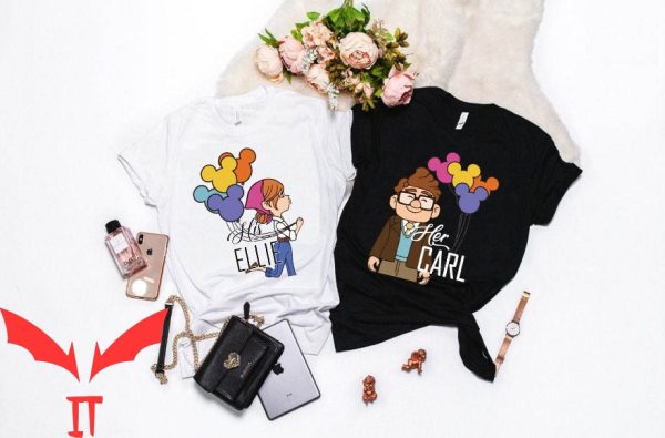 Disney Couple T-Shirt His Carl Her Ellie Mr And Mrs Tee