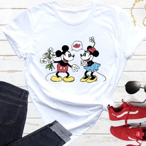 Disney Couple T-Shirt Mickey And Minnie Love Valentines