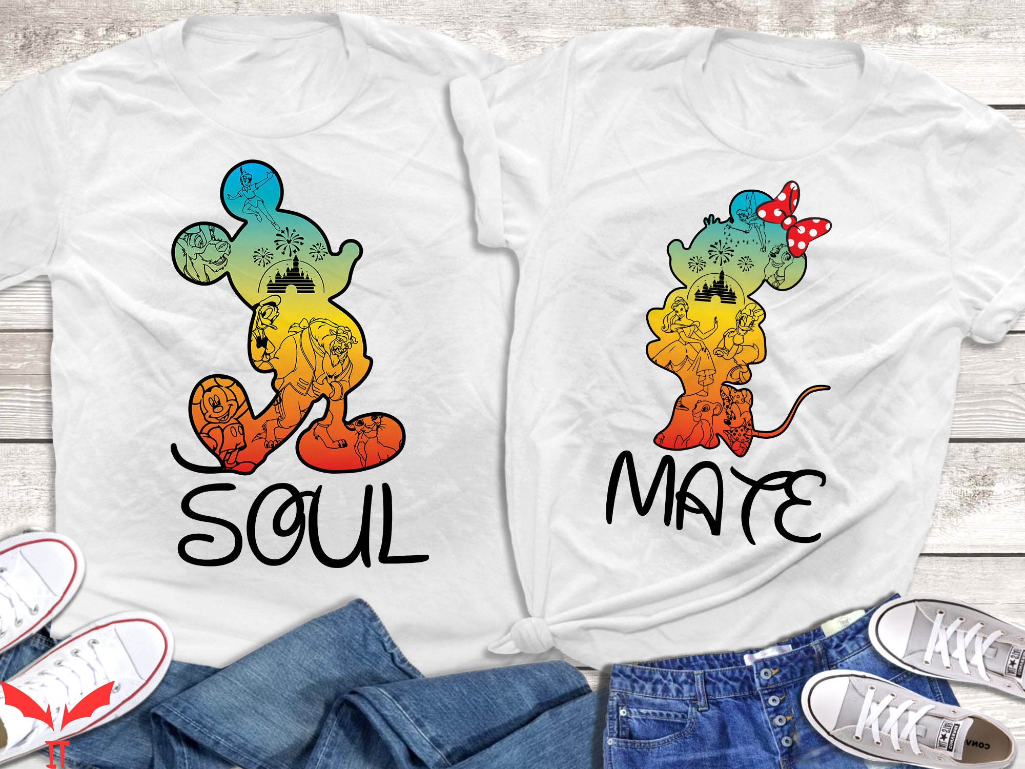 Disney Couple T-Shirt Mickey And Minnie Soul Mate Shirt
