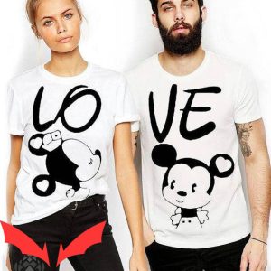Disney Couple T-Shirt Set Love Couple Trendy Tee Shirt