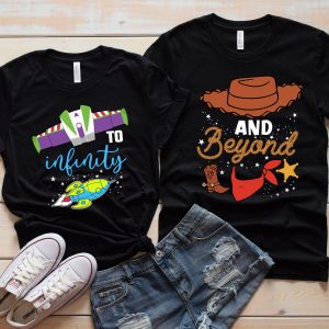 Disney Couple T-Shirt To Infinity And Beyond Couple Matching