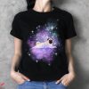 Dog Picture T-Shirt Vibing In Space Pet Remembrance Tee