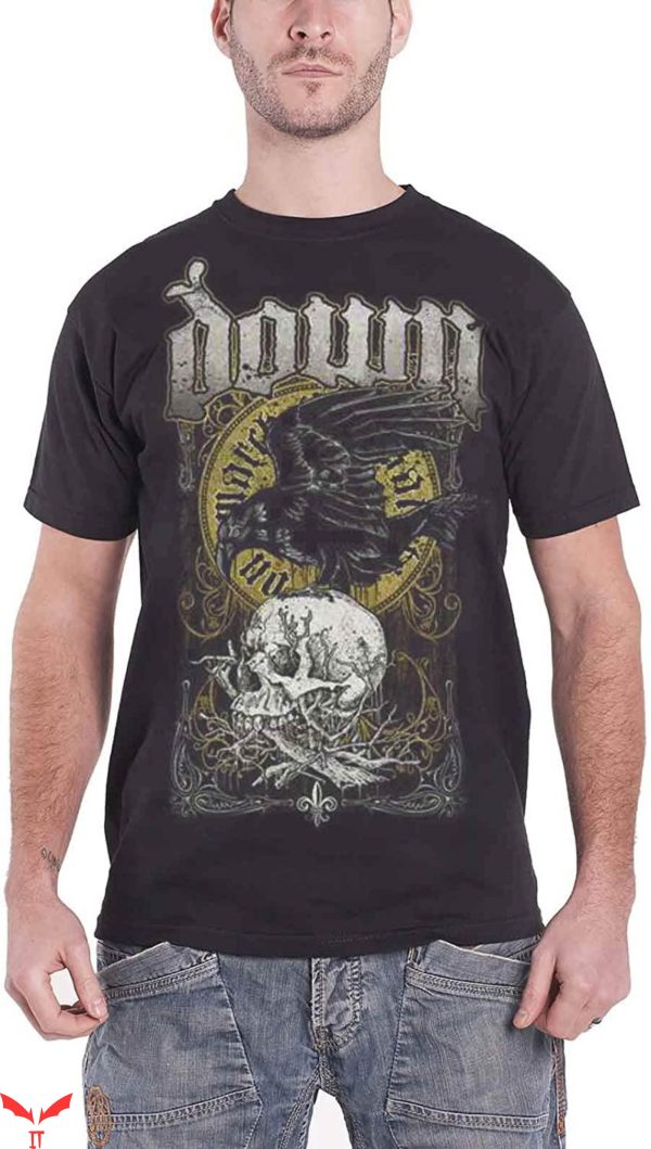 Down Band T-Shirt Down Swamp Skull Heavy Metal Band Shirt